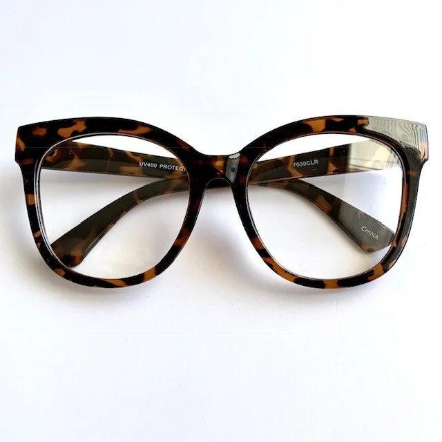 Oversized XXL Square CAT EYE Large Clear Lens Women Eyeglasses Fashion Frames XL 3