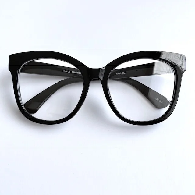 Oversized XXL Square CAT EYE Large Clear Lens Women Eyeglasses Fashion Frames XL 4