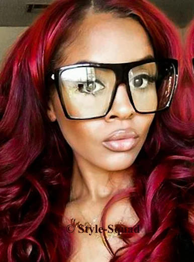 Oversized XXL Square Rectangular Aviator Large WaYf Nerd Eyeglasses Frames 9688