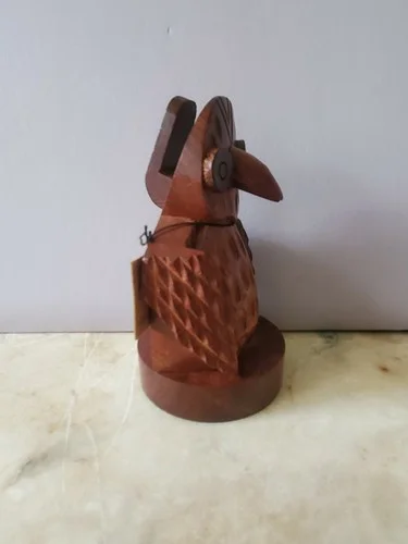 Owl Eyeglass Holder MATR BOOMIE Hand Carved Rosewood Stand for Eye Glasses 5.5 2