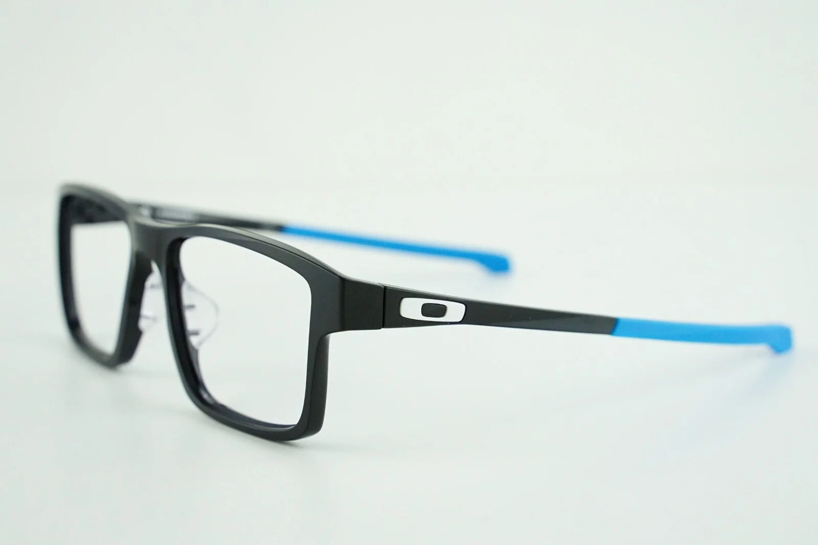 OX8071-0454 Chamfer 2 Oakley Polished Black Blue 54-17-140 Asian Fit AF Frames