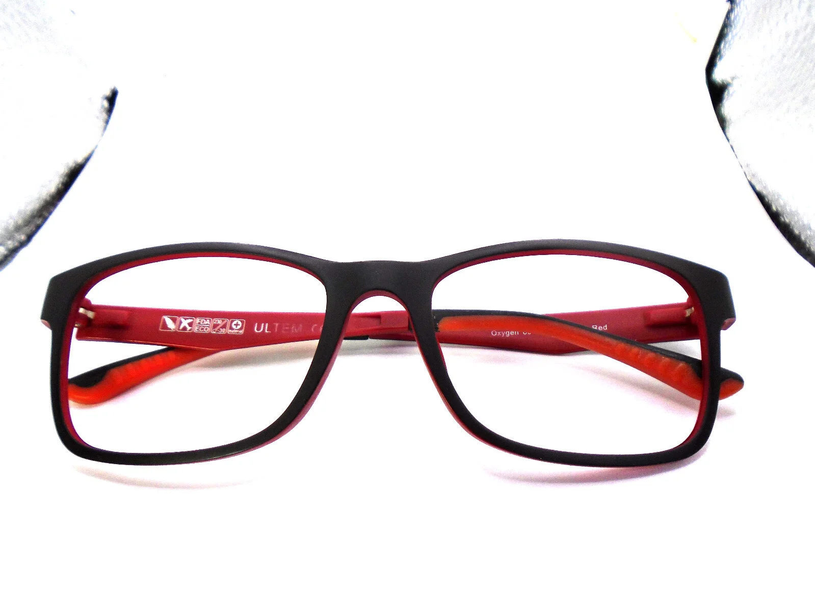 Oxygen 6014 Red 52-18-140 Lightweight Plastic Eyeglasses Frames