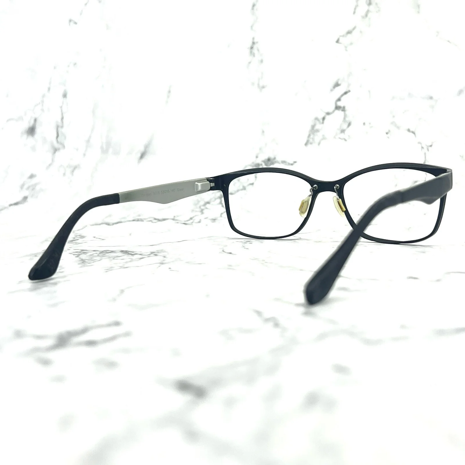 Oxygen 6016 Eyeglasses Black Full Rim Rectangle Frames 53-16-140 4