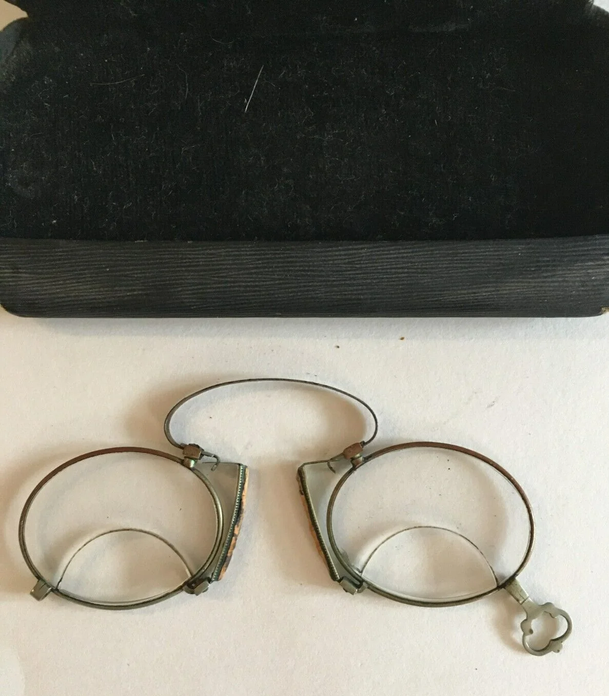 Pair of Antique Pince Nez Bifocal Glasses in Harrisburg, Pa. Case 2