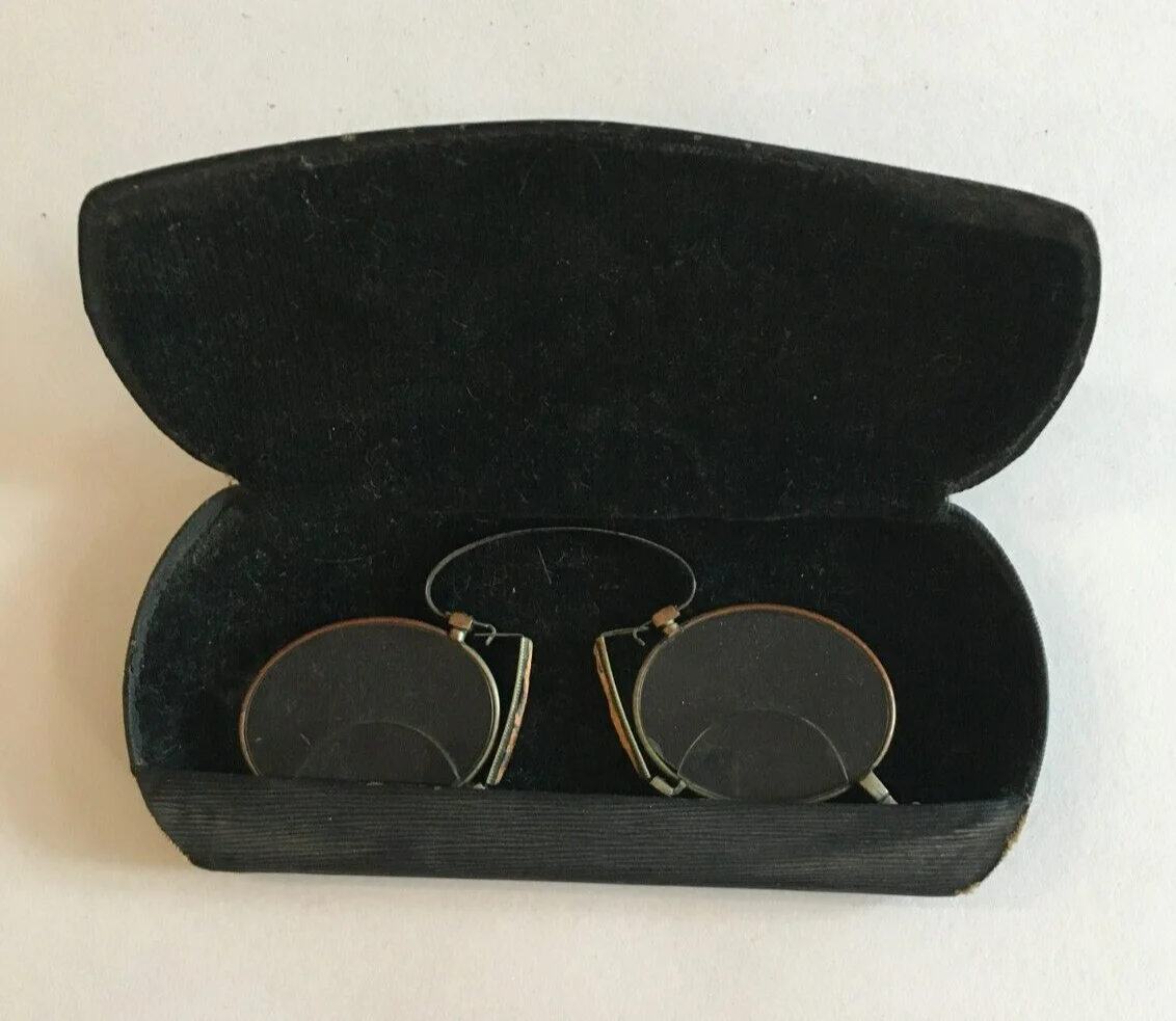Pair of Antique Pince Nez Bifocal Glasses in Harrisburg, Pa. Case 4