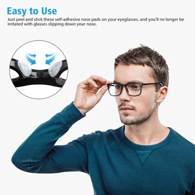 Pairs Anti Slip Glasses Ear Hooks Tip Eyeglasses Grip Temple Holder Nose Pad Kit 4