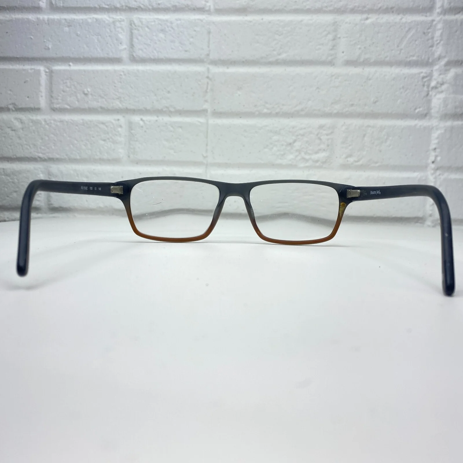 Panama Jack Eyeglasses Frames Gray Brown Square PJ 124Z 155 140 18954 3
