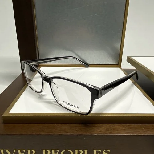Parade 1713 Q series Black/Crystal 56-18-145 Plastic Full Rim Eyeglasses Frame 4