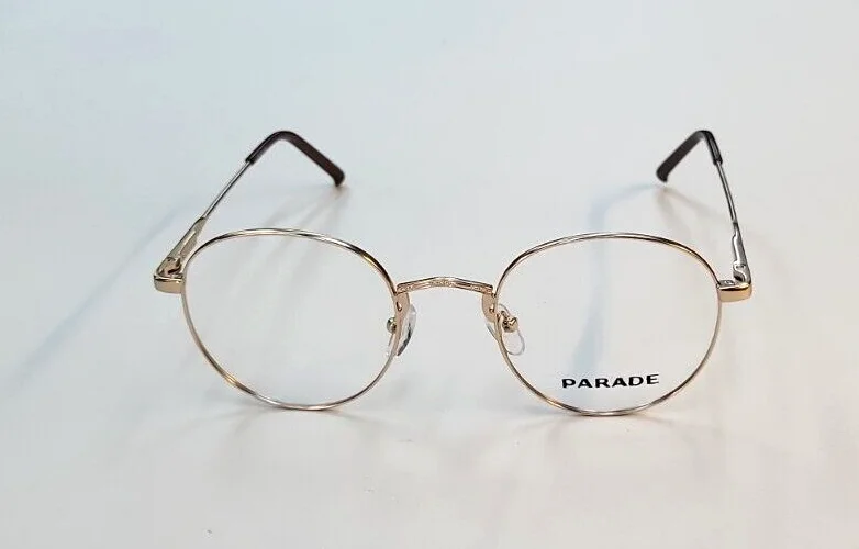 Parade Eyeglasses Frames Q-Series 1634 Gold 50-21-140 Full Rim