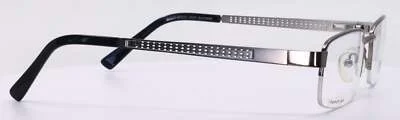 Parade +Plus 2023 Gunmetal Mens Rectangular Half Rim Eyeglasses 52-18-140 4
