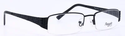 Parade +Plus 2027 Black Womens Half Rim Rectangular Eyeglasses 51-18-135 3