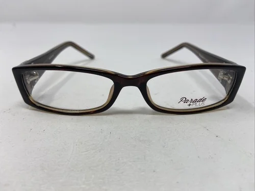 Parade Plus 2104 Brown 49-16-135 Brown Crystal Full Rim Eyeglasses Frame W934