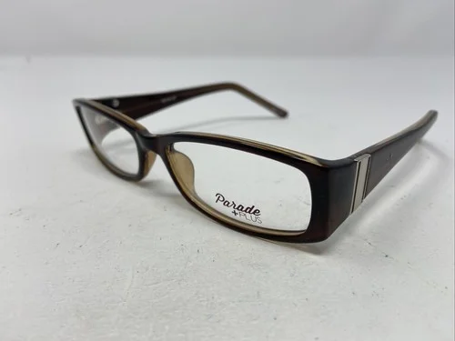 Parade Plus 2104 Brown 49-16-135 Brown Crystal Full Rim Eyeglasses Frame W934 2