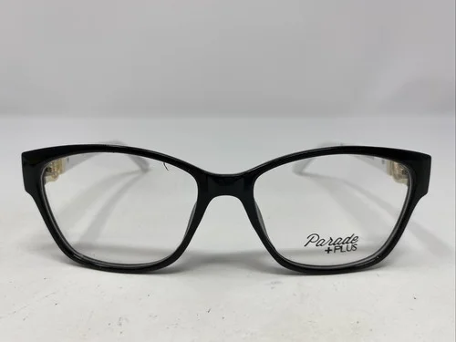 Parade Plus 2118 BLACK/WHITE 52-17-138 Plastic Full Rim Eyeglasses Frame QU21