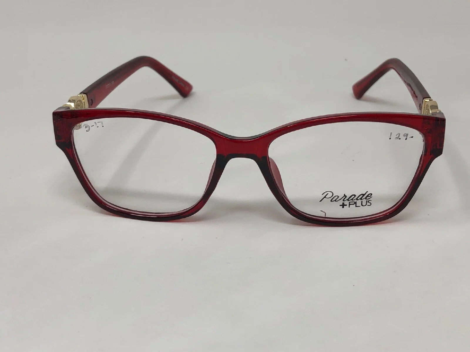 PARADE +PLUS MOD.2118 Eyeglasses Frame 52-17-138 Burgundy Crystal/Gold IO61 2
