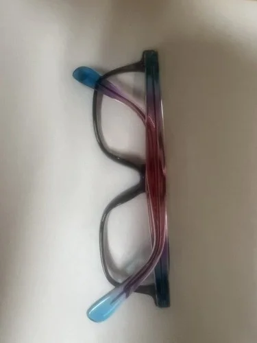 Parade Q series 1795 Blue/pink Plastic Full Rim Eyeglasses Frames Only 4