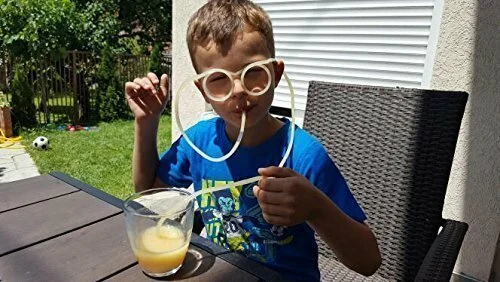 Party Drinking Straw Eye Glasses 12 Pieces Multi-color Party Supplies 2