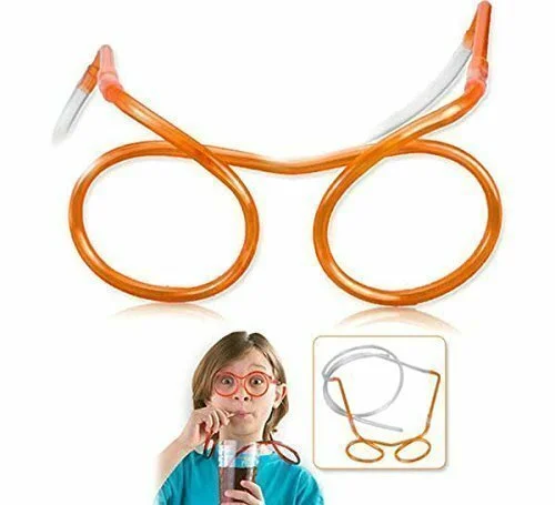 Party Drinking Straw Eye Glasses 12 Pieces Multi-color Party Supplies 4