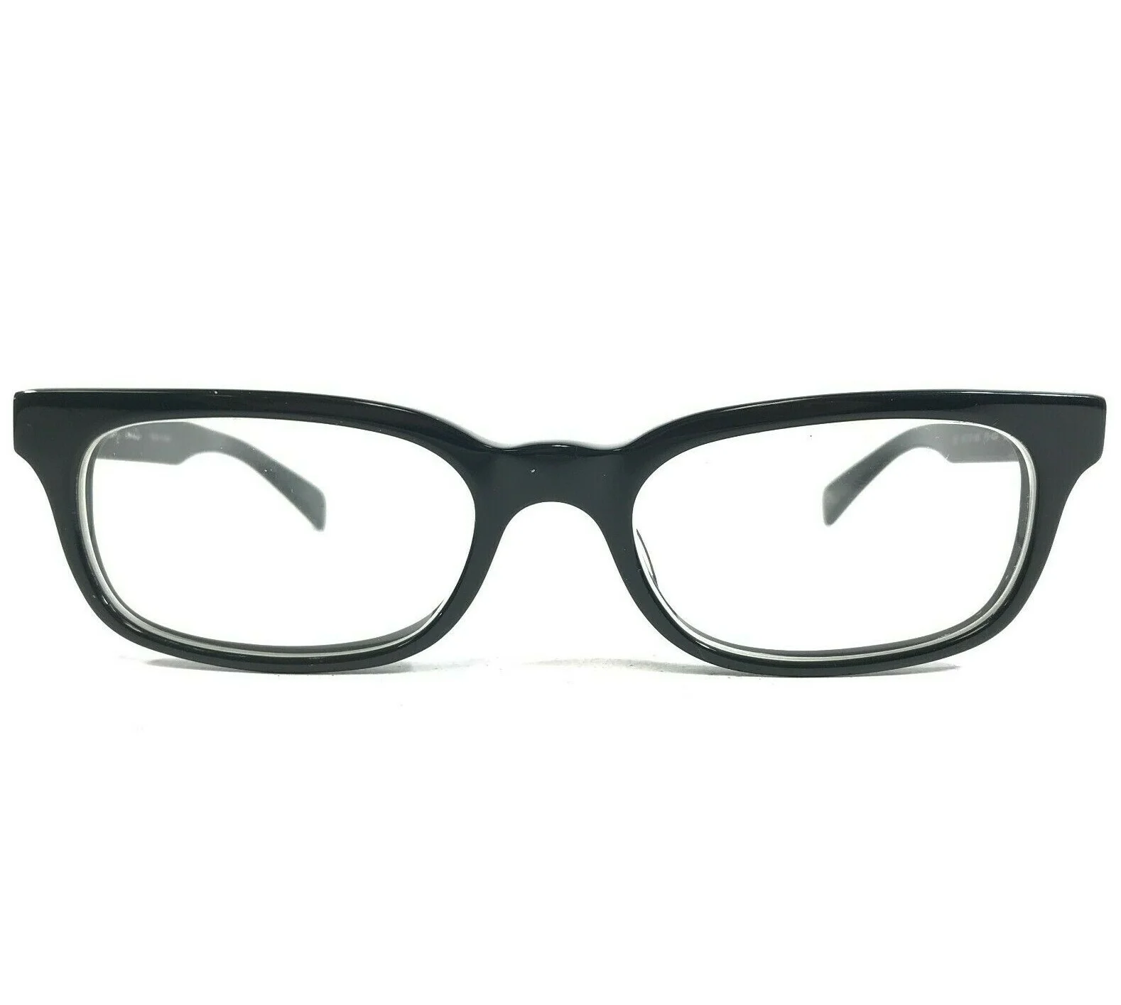 Paul Smith PS-434 OX Eyeglasses Frames Black Round Thick Oval Horn Rim 51-19-145