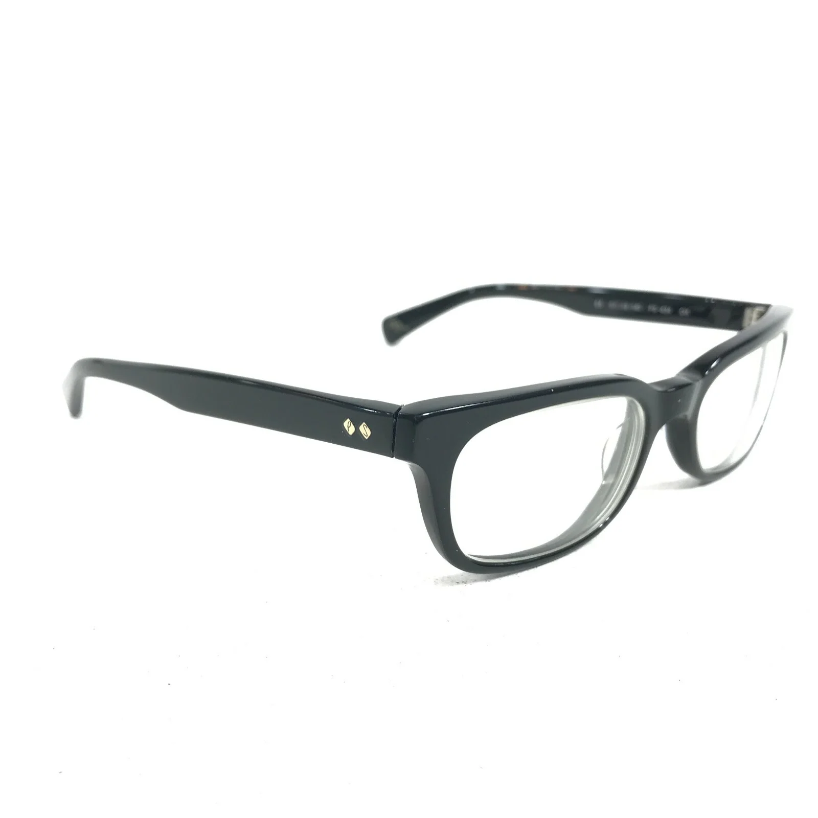 Paul Smith PS-434 OX Eyeglasses Frames Black Round Thick Oval Horn Rim 51-19-145 2
