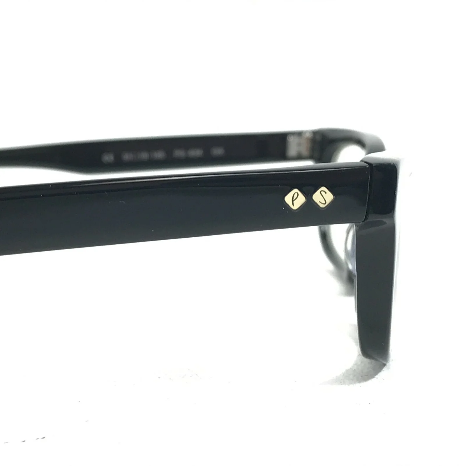 Paul Smith PS-434 OX Eyeglasses Frames Black Round Thick Oval Horn Rim 51-19-145 3