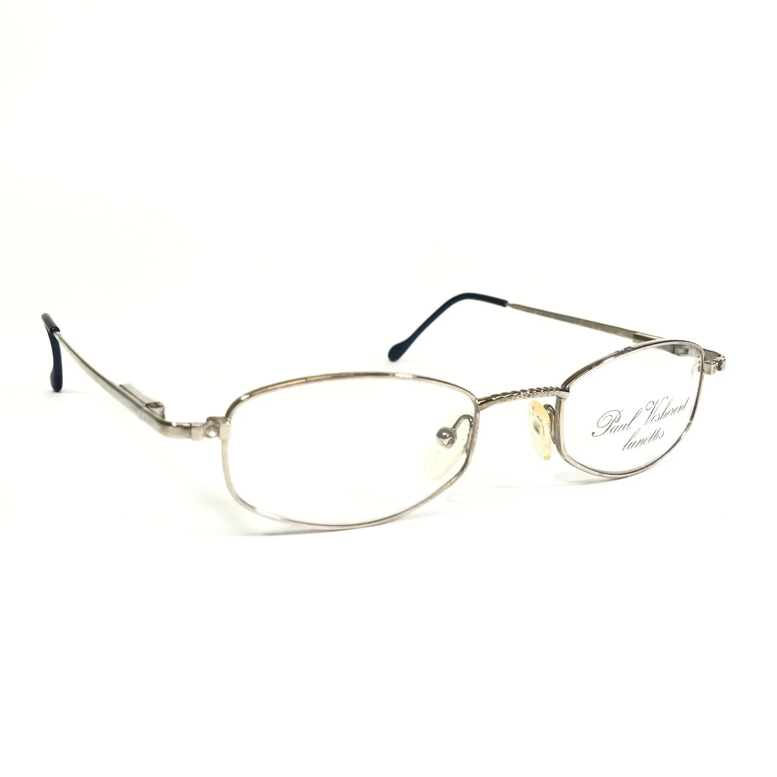 Paul Vosheront Eyeglasses Frames V1018 Silver Round Platinum Plated 47-20-135 4