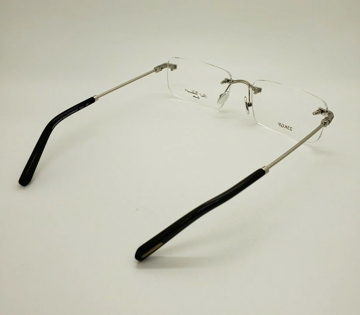 Paul Vosheront Lunnettes PV605 C2 White Gold 23KGP Titanium Frames 59-18-145 2