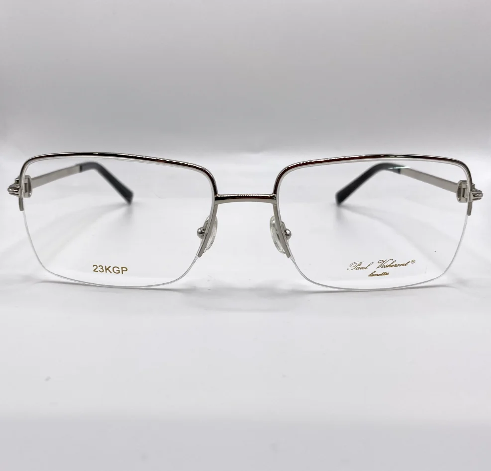Paul Vosheront Lunnettes PV607 C2 White Gold 23KGP Titanium Frames 60-18-145