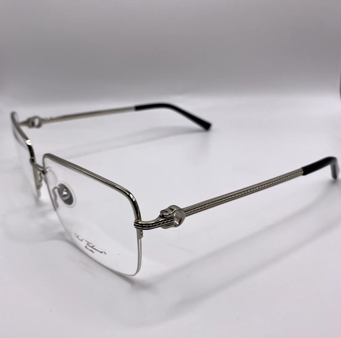 Paul Vosheront Lunnettes PV607 C2 White Gold 23KGP Titanium Frames 60-18-145 2