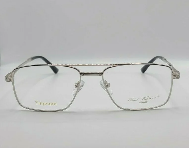 Paul Vosheront Lunnettes PV704 White Gold C2 23KGP Titanium Frames 54-17-140