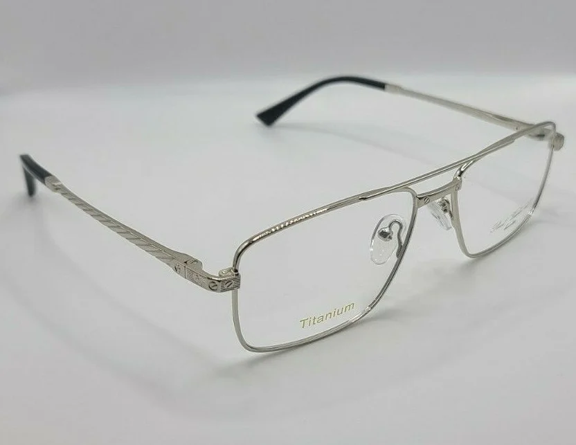 Paul Vosheront Lunnettes PV704 White Gold C2 23KGP Titanium Frames 54-17-140 3