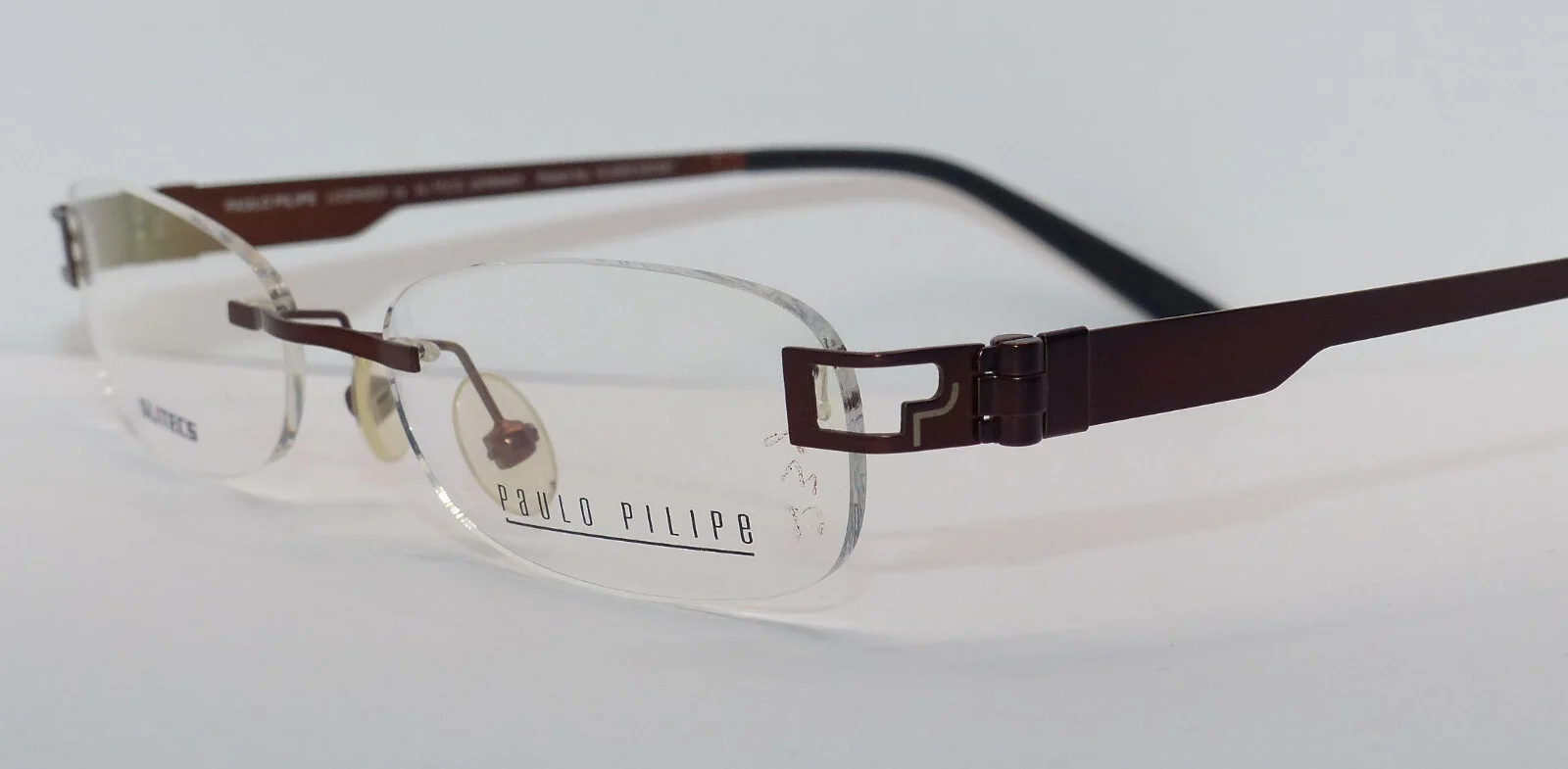 Paulo Pilipe Drill Mount Rimless 3 piece Germany EYEGLASS FRAME 50-18-140 2