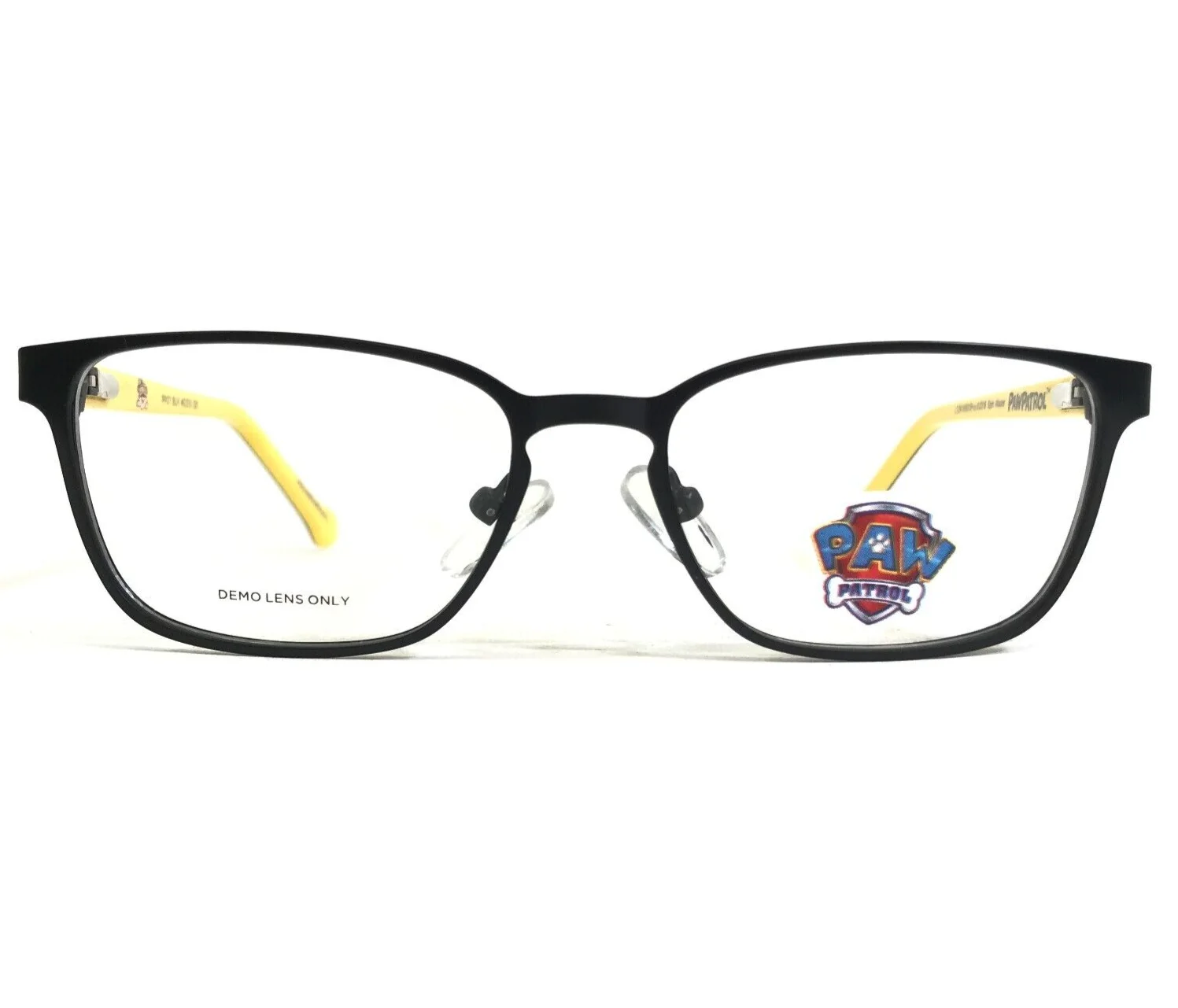Paw Patrol Kids Eyeglasses Frames PP07 BLK Black Yellow Rectangular 46-15-125