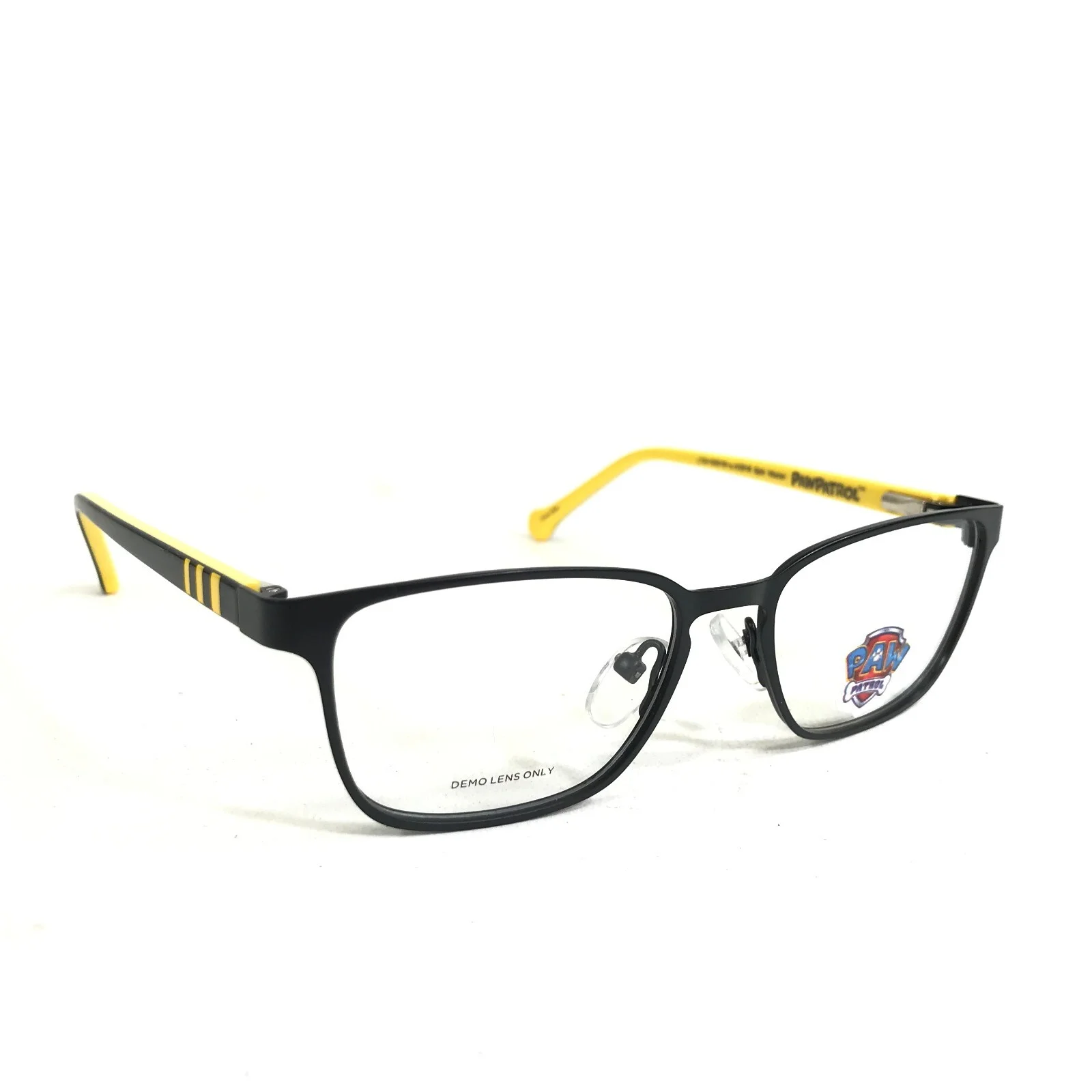 Paw Patrol Kids Eyeglasses Frames PP07 BLK Black Yellow Rectangular 46-15-125 2