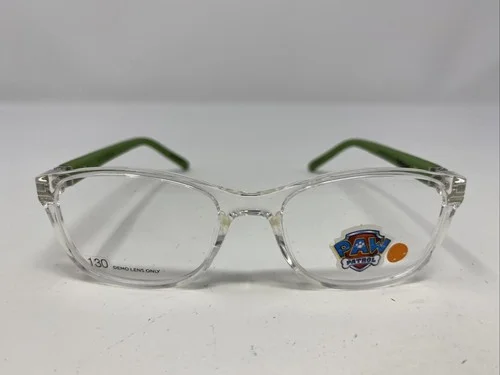 Paw Patrol PP15 CLR 45-15-125 Clear/Green Plastic Full Rim Eyeglasses Frame 8282