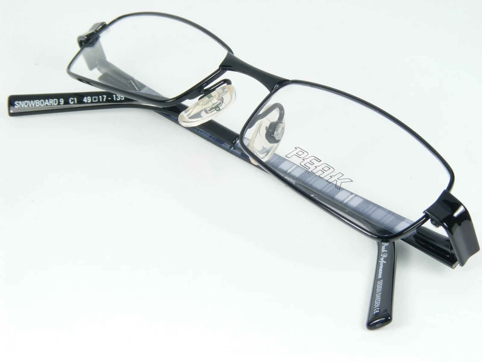Peak Performance Design Sweden SNOWBOARD 9 C1 BLACK EYEGLASSES FRAME 49-17-135mm 4