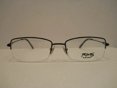 Pearle Vision-Rims Eyewear Legacy Rx Ready Eyeglasses R31050 Silver and Black 2