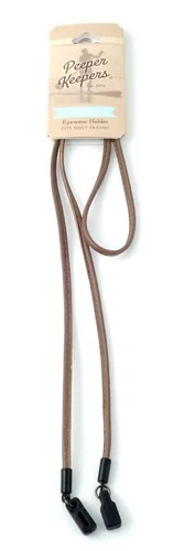 Peeper Keeper Flat Leather Eyeglass Retainer Black or Brown 28.5 2
