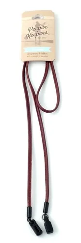 Peeper Keeper Flat Leather Eyeglass Retainer Black or Brown 28.5 4