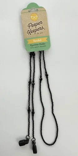 Peeper Keepers Beaded Eyeglass/Sunglass Retainer Black Eyewear Holder Elegant 2