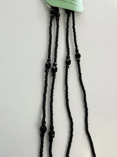 Peeper Keepers Beaded Eyeglass/Sunglass Retainer Black Eyewear Holder Elegant 4