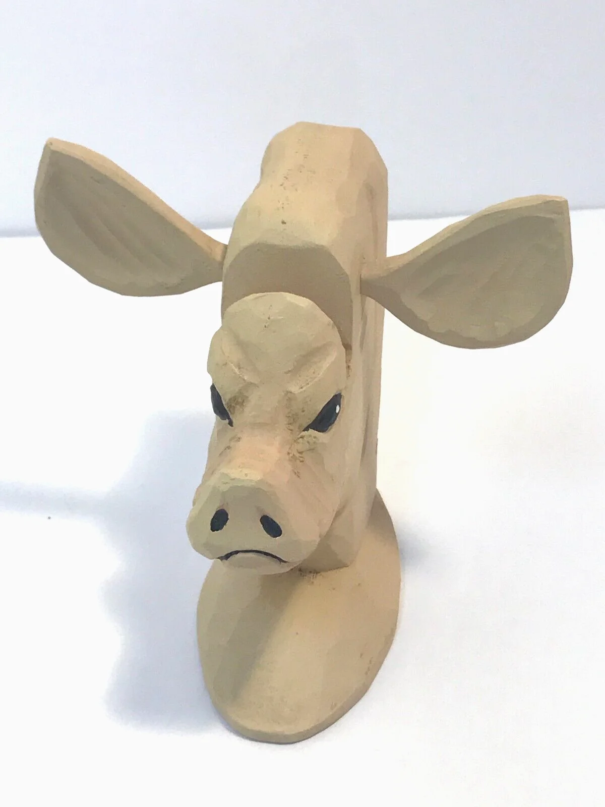 Peepers Carved Wood Pig Unisex Reading Eye Glass Holder Stand 2