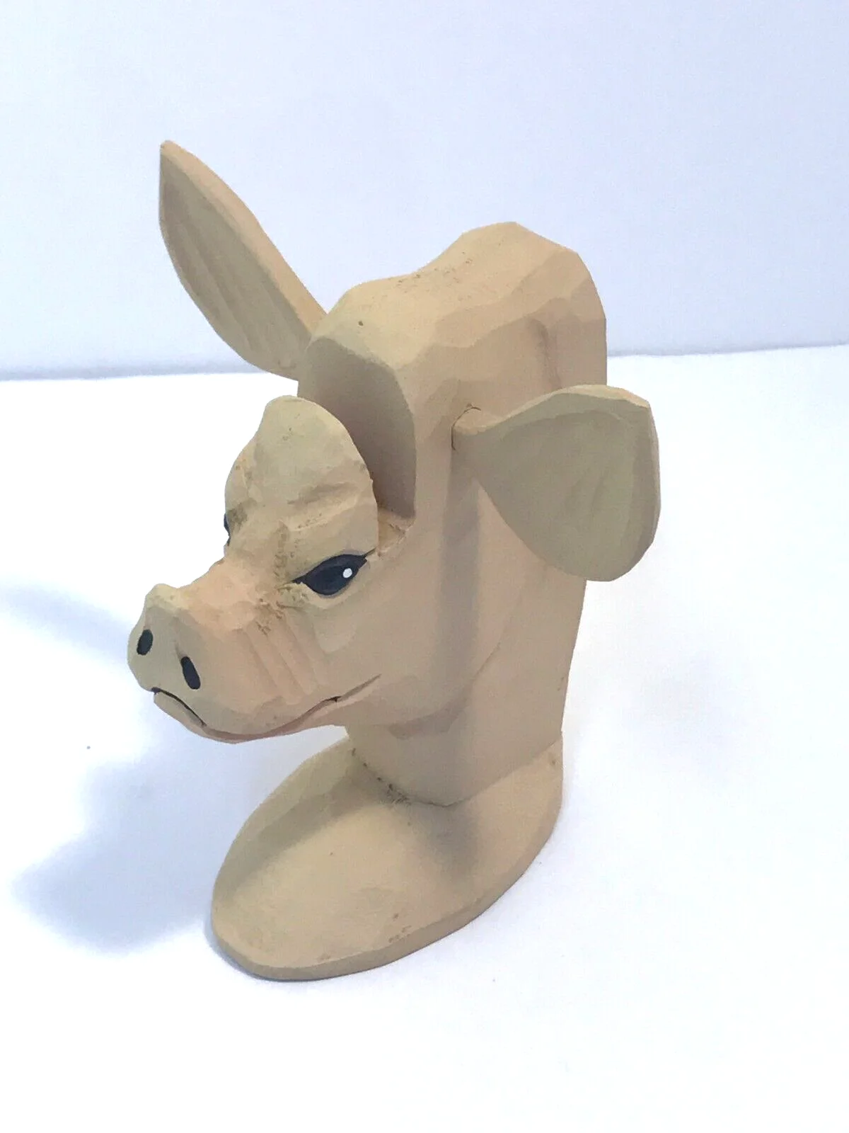 Peepers Carved Wood Pig Unisex Reading Eye Glass Holder Stand 4