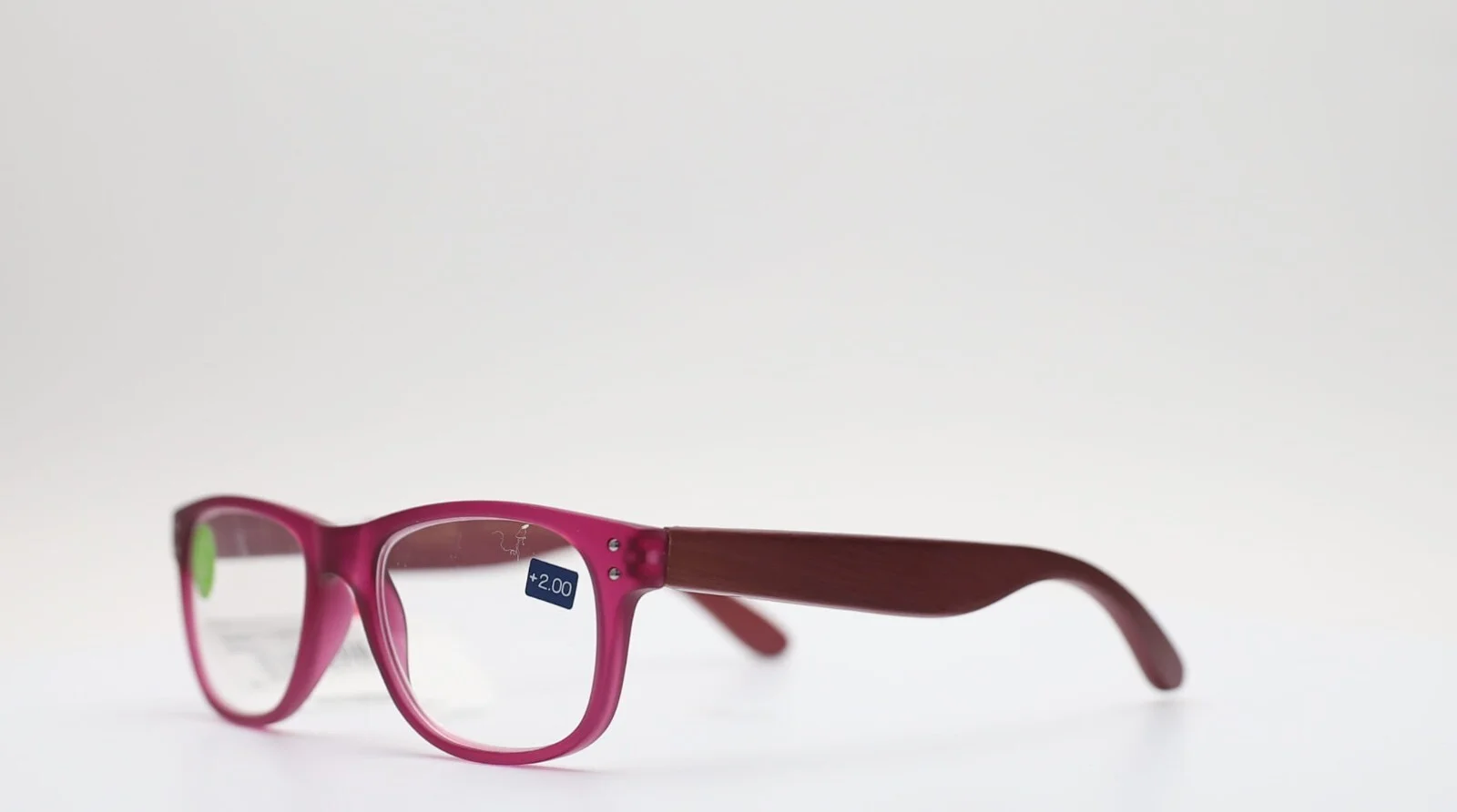 Peepers Day Tripper Purple Wood Rectangle Unisex Reading Glasses Power +2.50 3