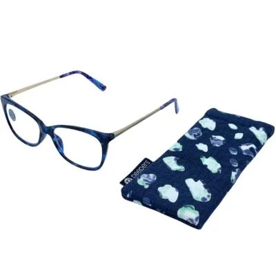 Peepers See the Beauty Blue Light Readers Blue Tortoise