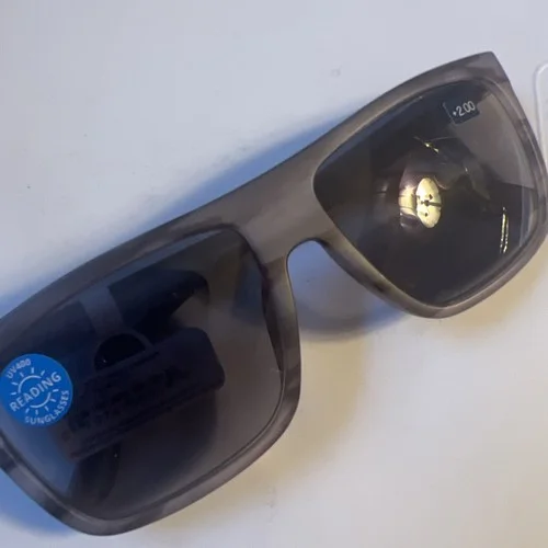 PEEPERS UNISEX Reading Sunglass Readers Horn Rimmed Full Lens Tinted Blue +2.00 4