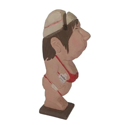 Peepers Wooden Swim Bather Lady Eyeglass Holder Hand Carved Beach Women Female