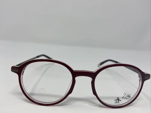 PENGUIN EYEGLASSES FRAME THE DOC RD 49-20-145 RED /CRYSTAL FULL RIM BJ78