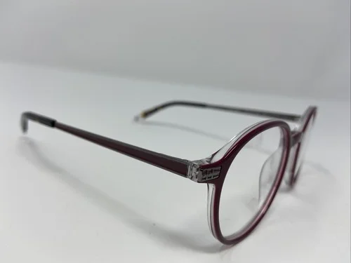 PENGUIN EYEGLASSES FRAME THE DOC RD 49-20-145 RED /CRYSTAL FULL RIM BJ78 4