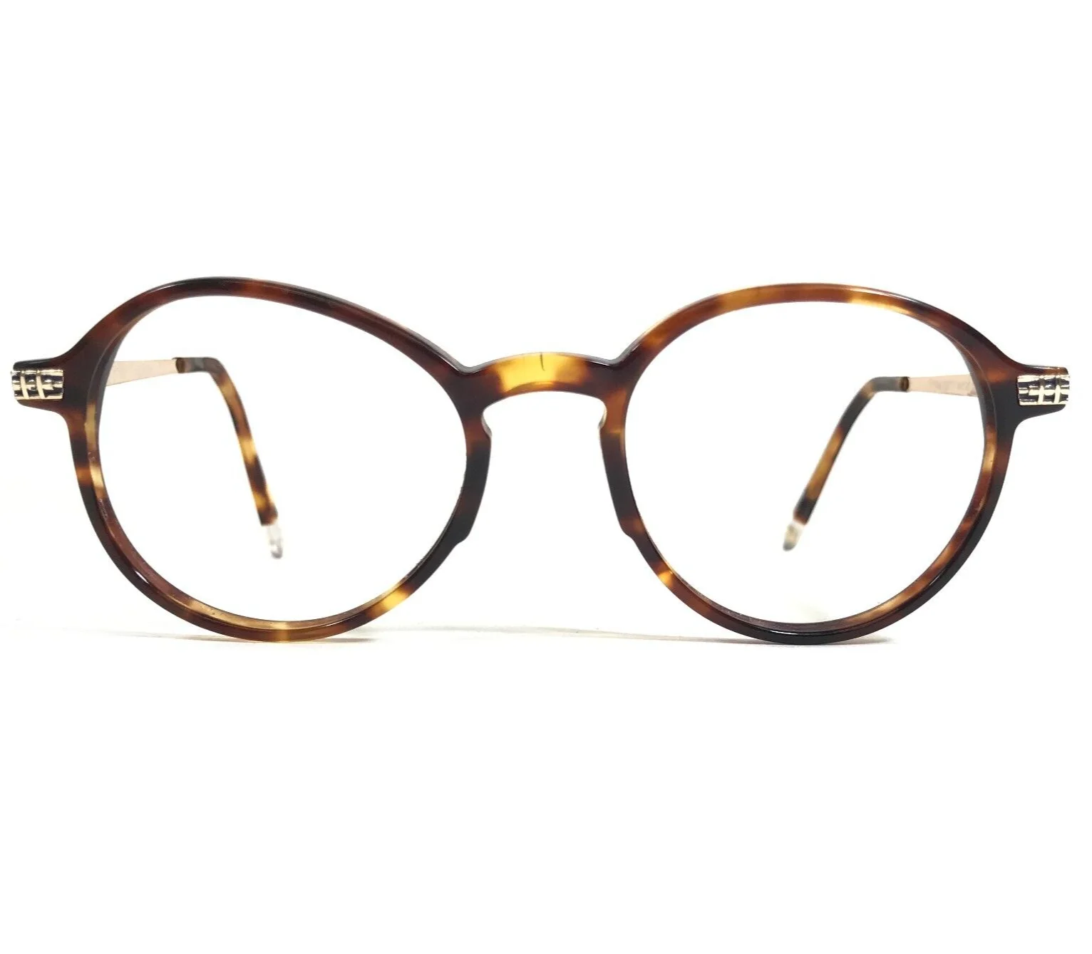 Penguin Eyeglasses Frames THE DOC TO Blue Tortoise Gold Round Full Rim 49-20-145 2